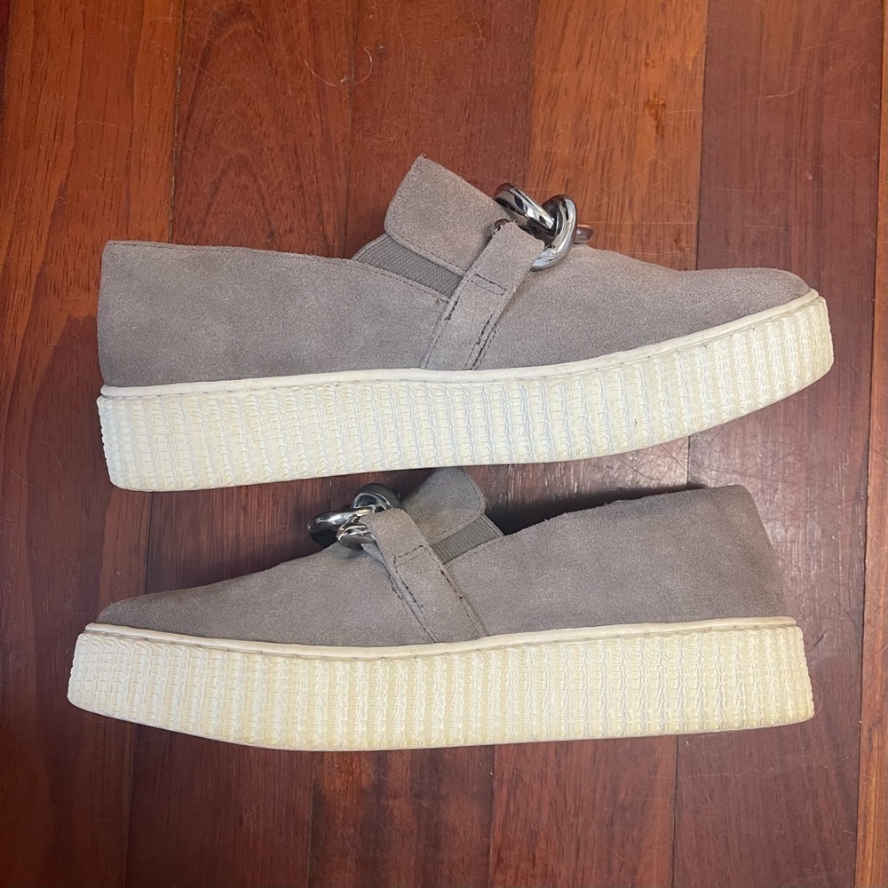 Splendid Smokey Roberta Suede Slip On Platform Chunky Loafer Sneaker Size 8 - Picture 2 of 10